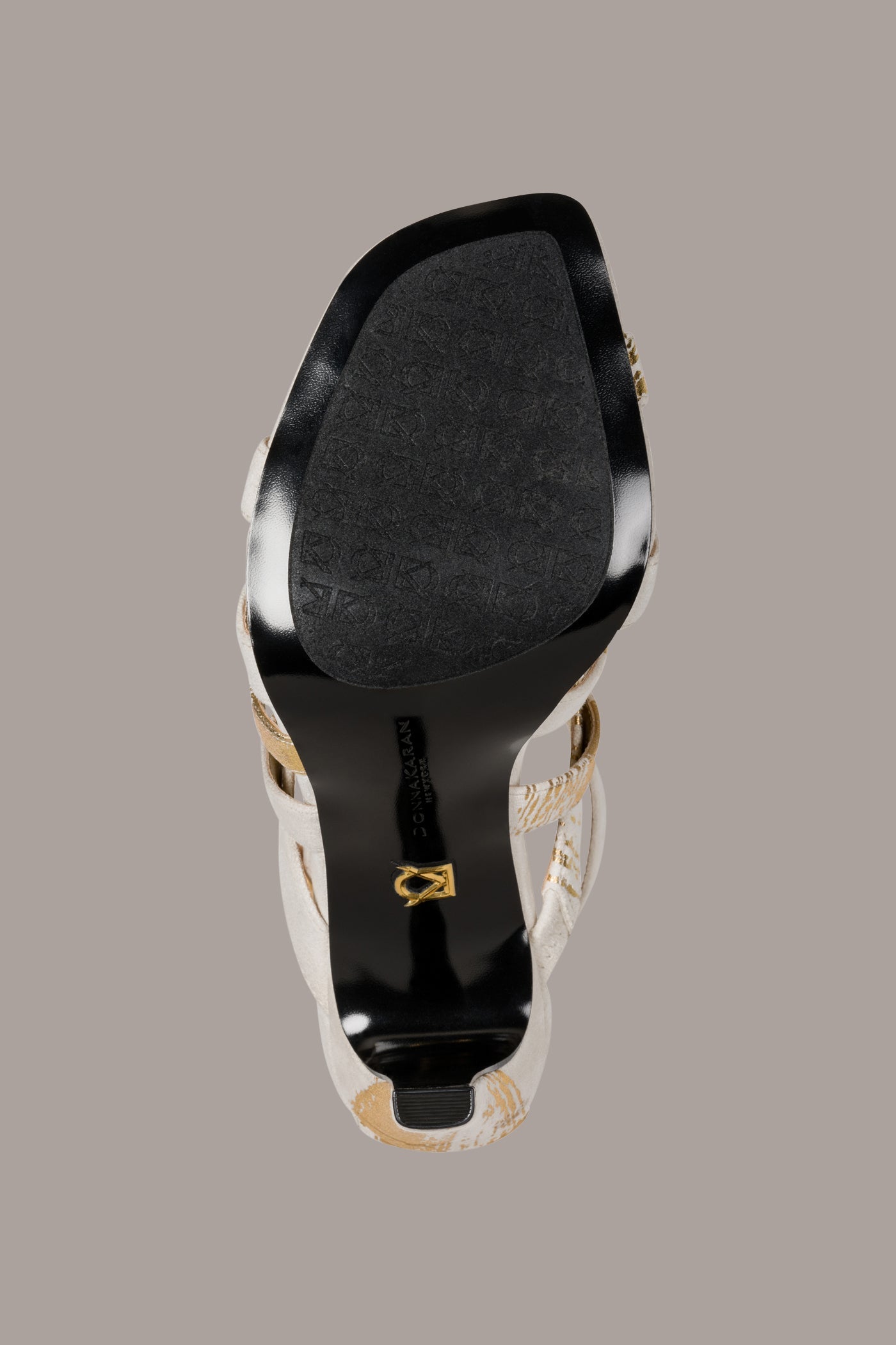 BRIARROSE METALLIC BRUSHSTROKE SANDAL