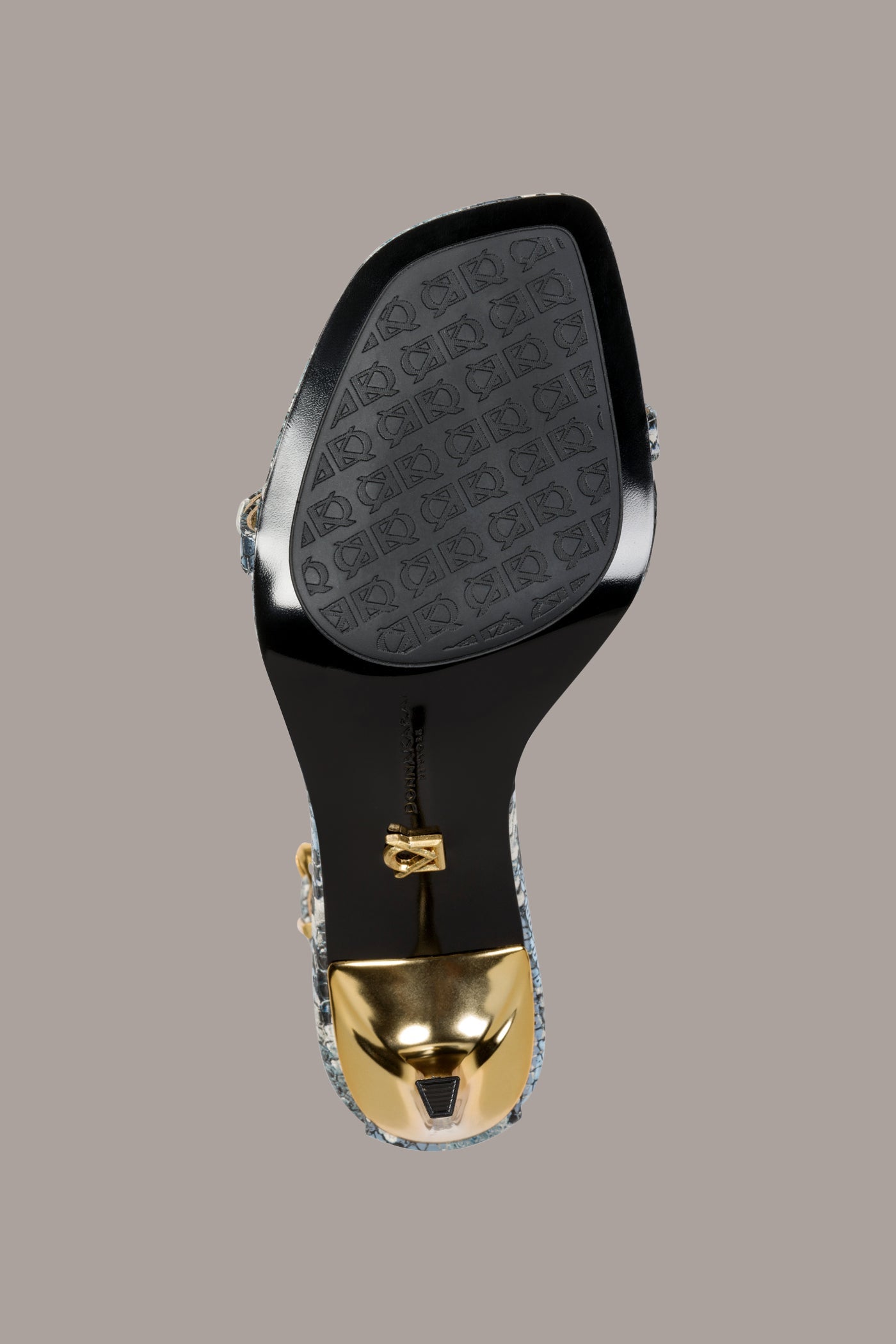 PRYCE SNAKE-PRINT ANKLE STRAP SANDAL