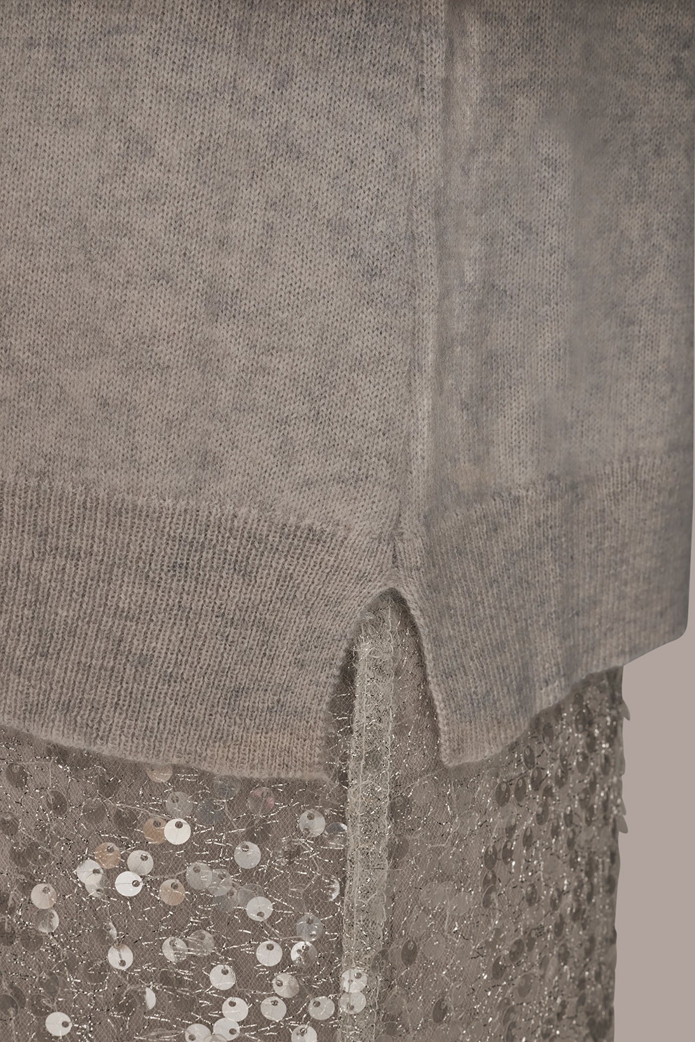 WOOL AND CASHMERE-BLEND MOCK-NECK SWEATER