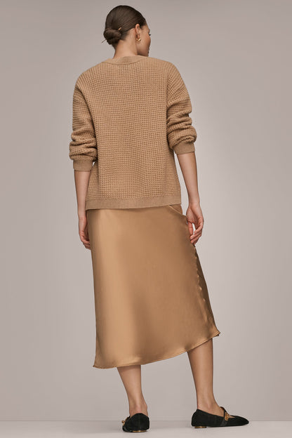 WOOL AND CASHMERE-BLEND POCKET SWEATER