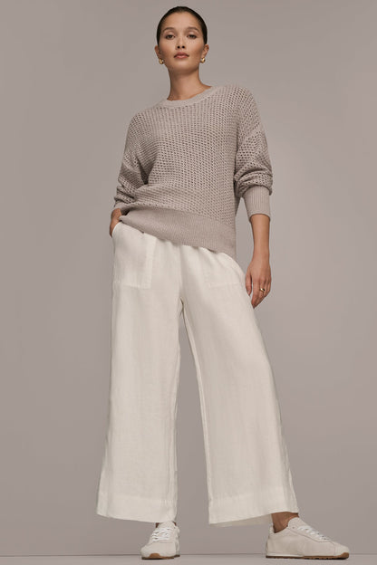 LONG SLEEVE OPEN STITCH SWEATER