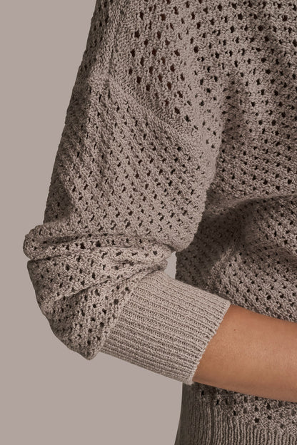 LONG SLEEVE OPEN STITCH SWEATER