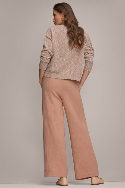METALLIC LONG SLEEVE SWEATER