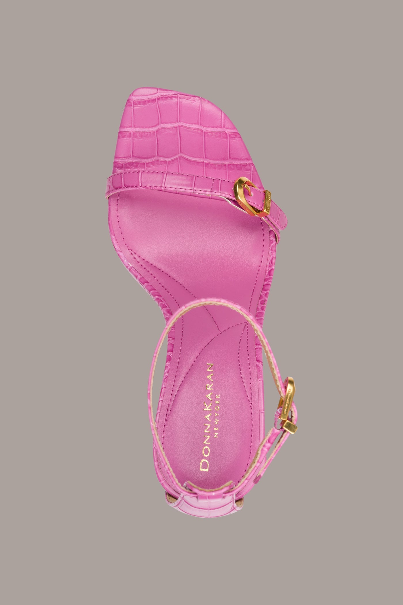 PRYCE CROC-EFFECT ANKLE STRAP SANDAL