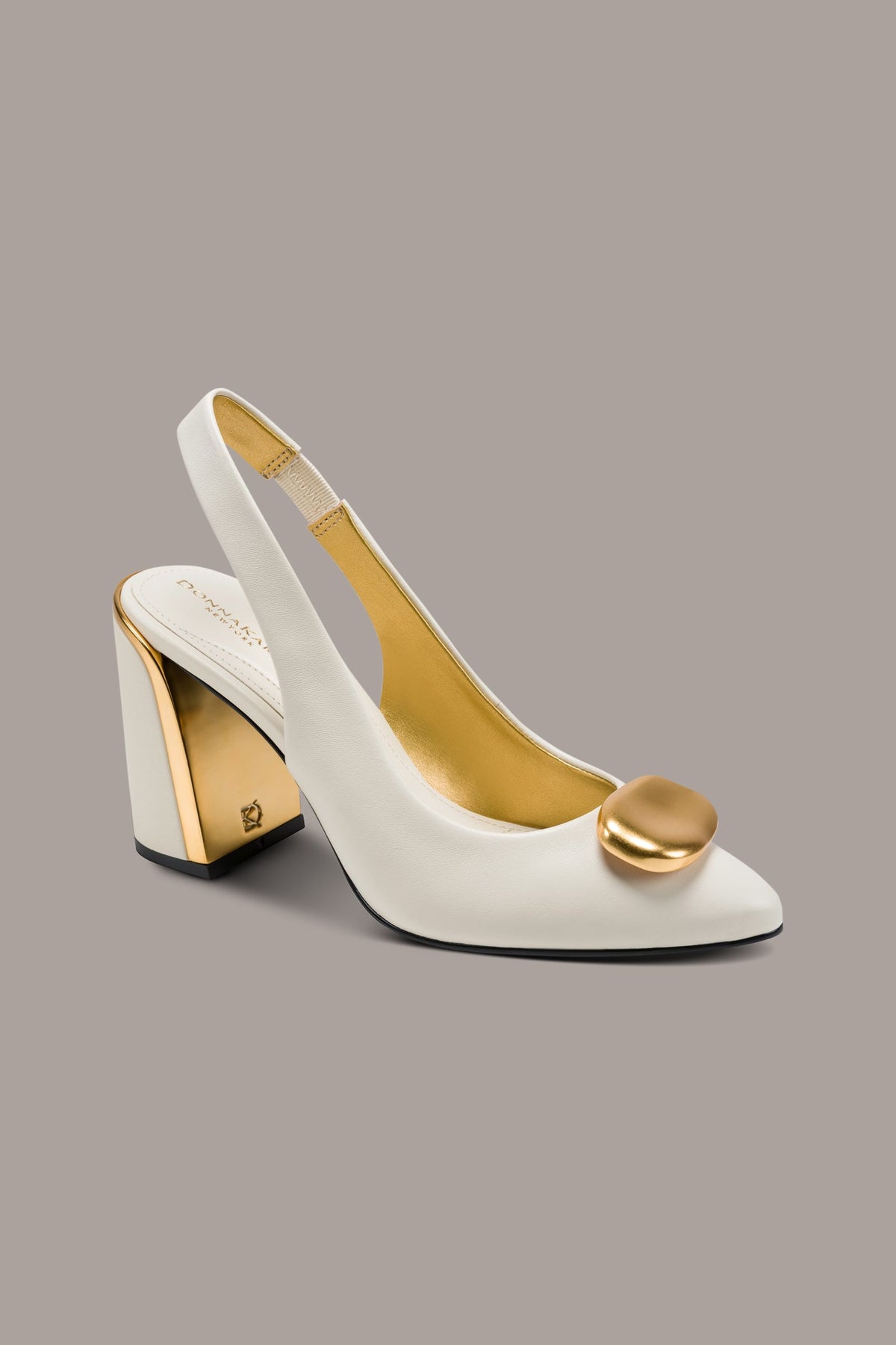 REBECCA LEATHER SLINGBACK PUMP