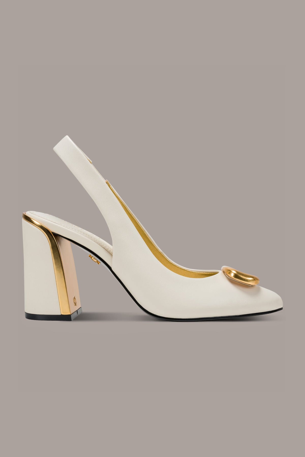 REBECCA LEATHER SLINGBACK PUMP