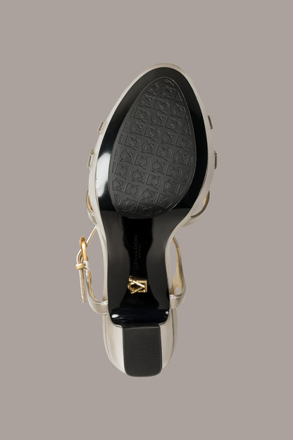 SPENCER METALLIC PLATFORM SANDAL