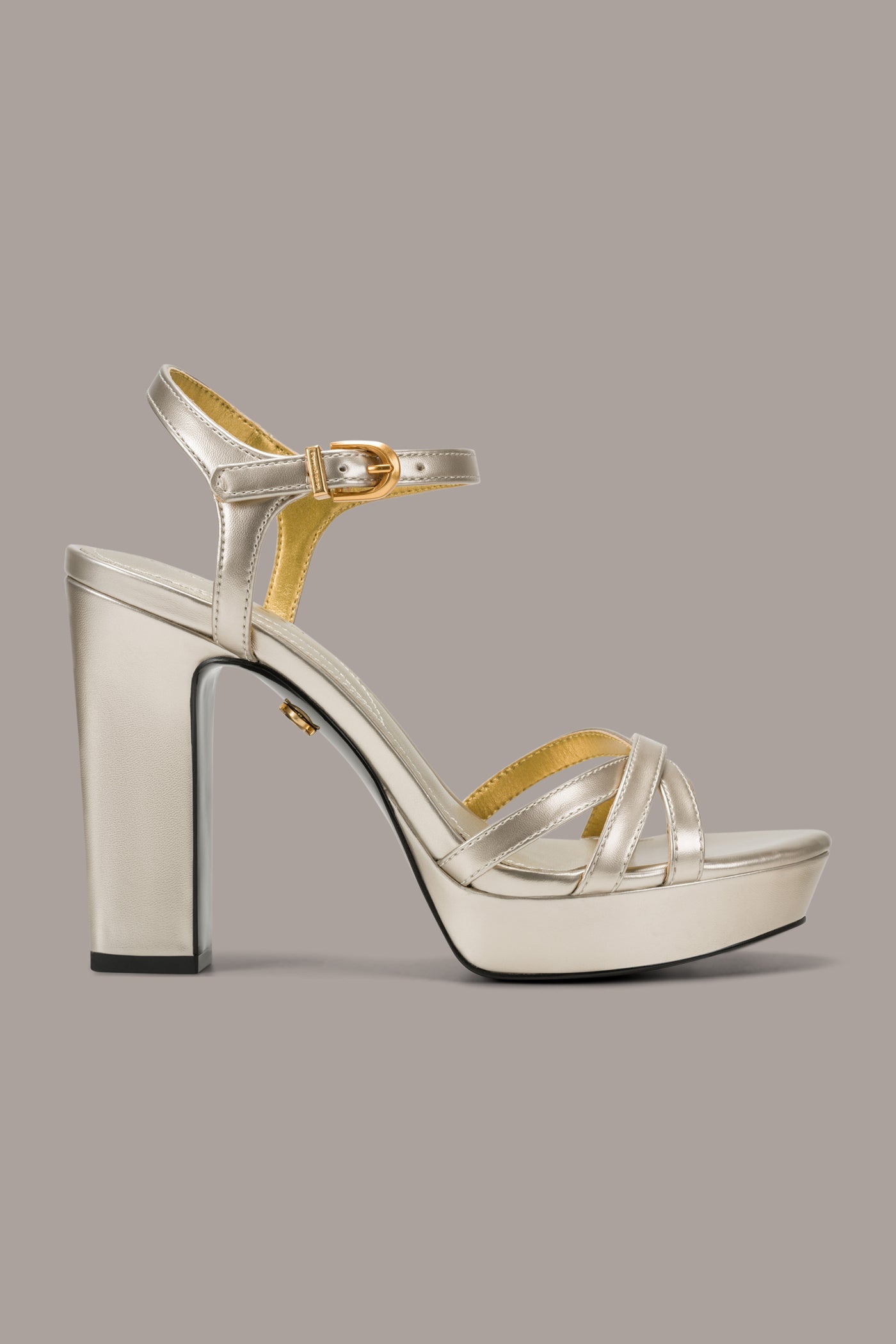 SPENCER METALLIC PLATFORM SANDAL