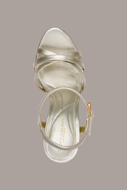 SPENCER METALLIC PLATFORM SANDAL