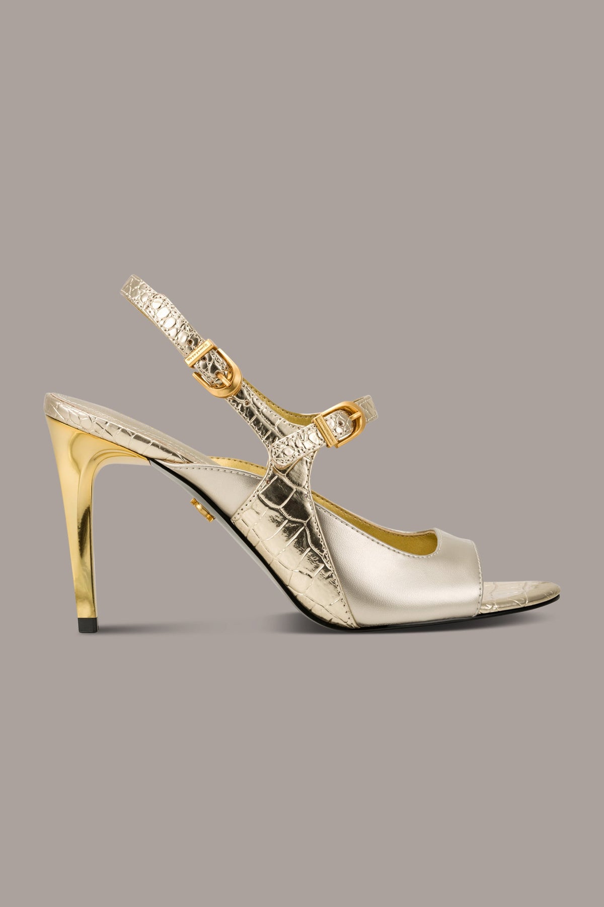 SUMMER METALLIC MARY JANE SLINGBACK PUMP