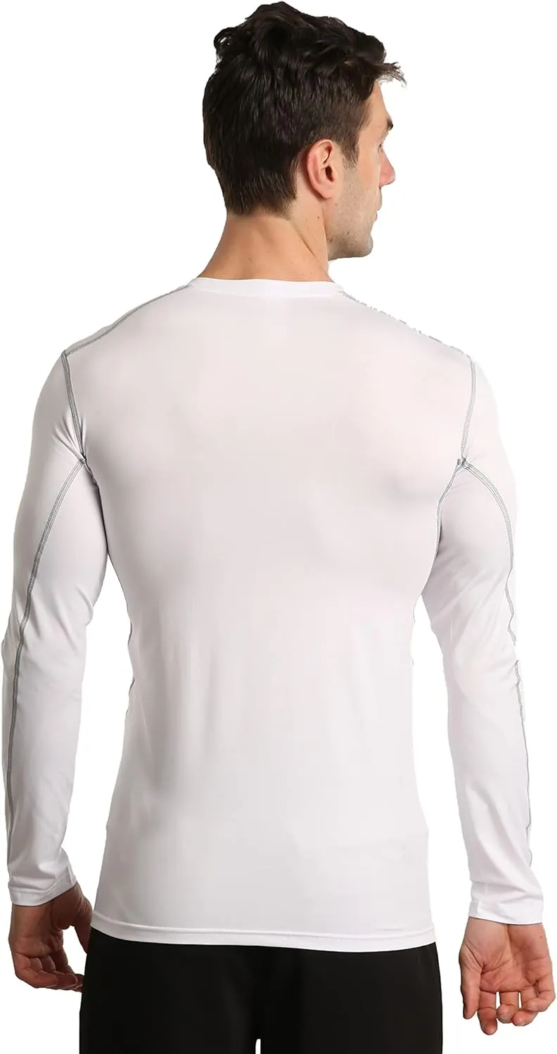 5 or 3 Pack Compression Shirts for Men Long Sleeve Cool Dry Athletic Workout Baselayer Baseball Undershirt Tops