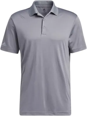 adidas Men's Performance Primegreen Polo Shirt, Grey, Large