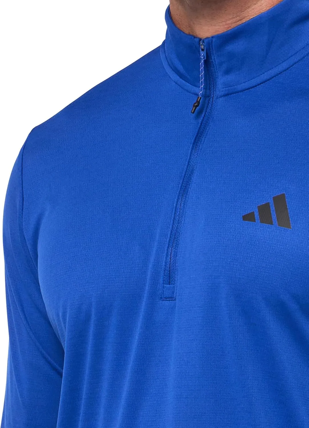 adidas Men's Train Essentials Quarter-Zip Long Sleeve T-Shirt