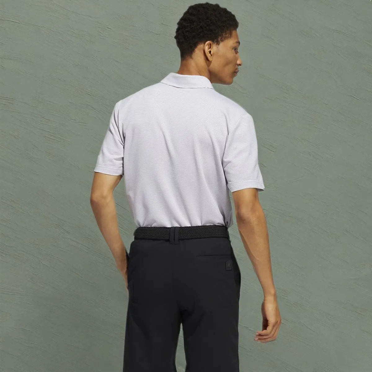 adidas Originals Men's Ottoman Stripe Golf Polo Shirt