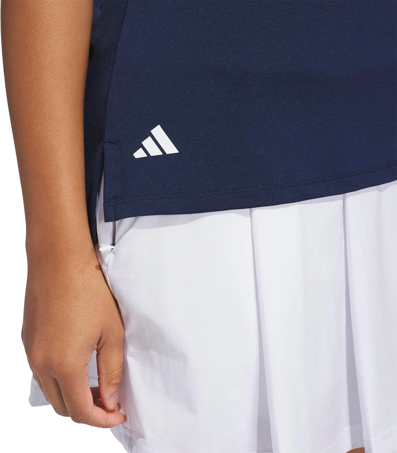 adidas Women's Ultimate365 Quarter-Zip Sleeveless Polo Shirt