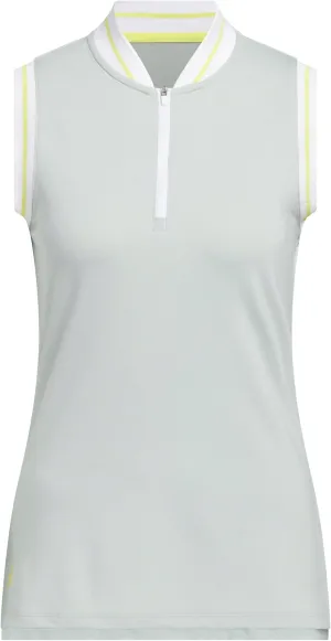 adidas Women's Ultimate365 Quarter-Zip Sleeveless Polo Shirt