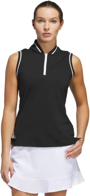 adidas Women's Ultimate365 Quarter-Zip Sleeveless Polo Shirt