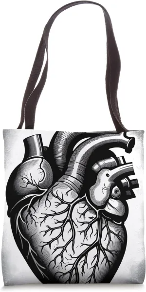 Anatomical Human Heart Medical Doctor Heart Anatomy Tote Bag