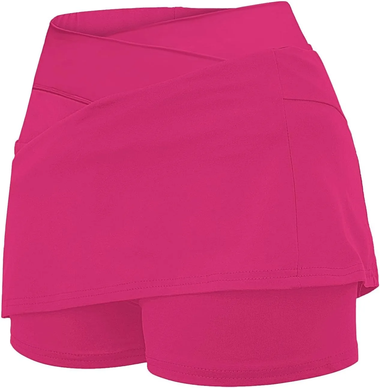 Athletic Skorts for Women High Waist Tummy Control Golf Skorts Pockets Trendy Plus Sized Tennis Skirt with Shorts