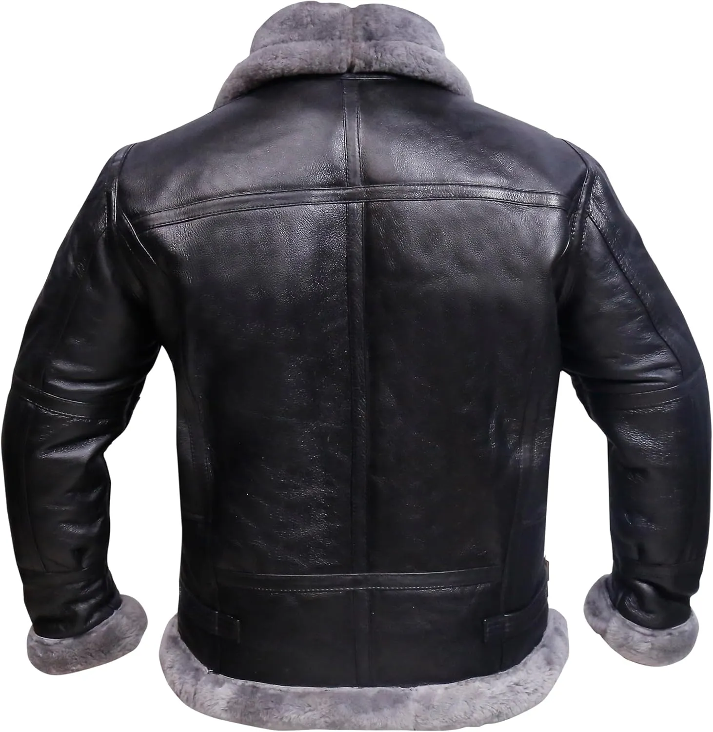 B3 Bomber Jacket Aviator Real Shearling B3 Bomber Jacket Winter Grey