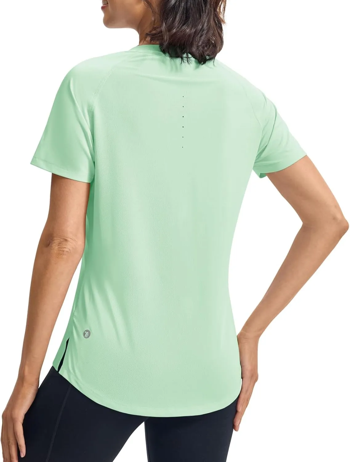 BGOWATU Women's Workout Athletic Tops Short Sleeve Crewneck T-Shirts Running Gym Yoga Tee Dry Fit UV Protection