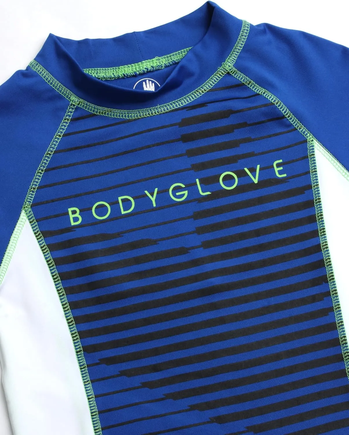 Body Glove Boys' Rash Guard Swim Set - 2 Piece UPF 50  Swim Shirt and Bathing Suit Trunk for Boys (4-12)