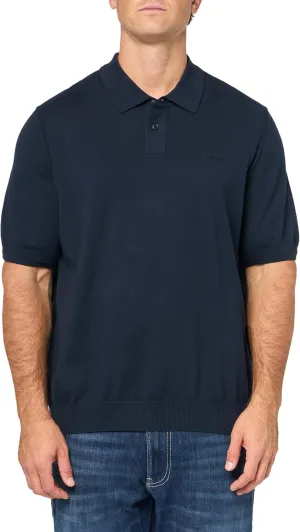 BOSS Men's Plain Knit Chest Logo Sweater