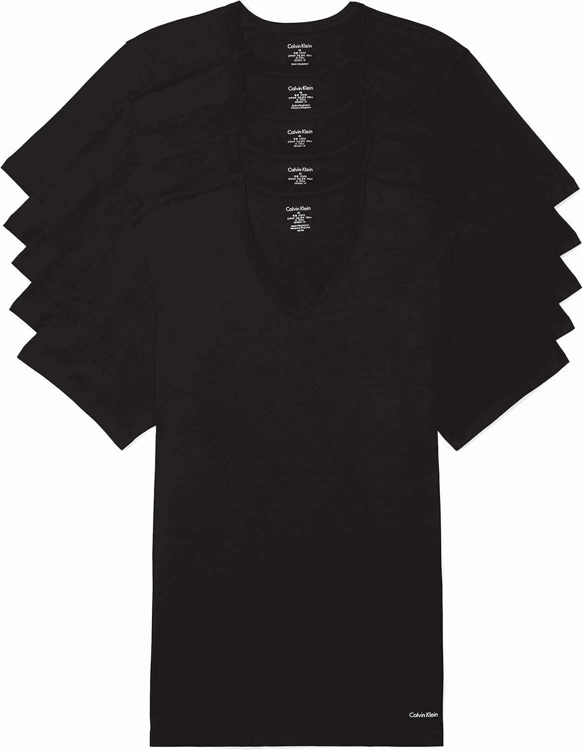 Calvin Klein Men's Cotton Classic 5-Pack Slim Undershirts