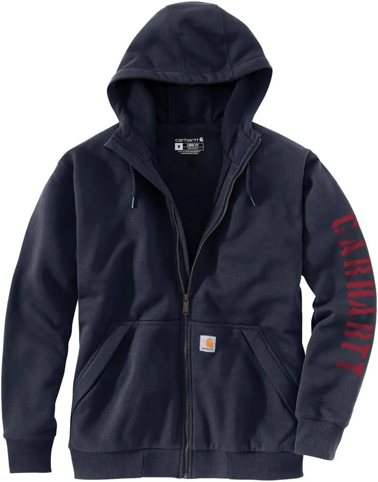 Carhartt Unisex Rain Defender Loose Fit Fleece Lined Logo Graphic Sweatshirt