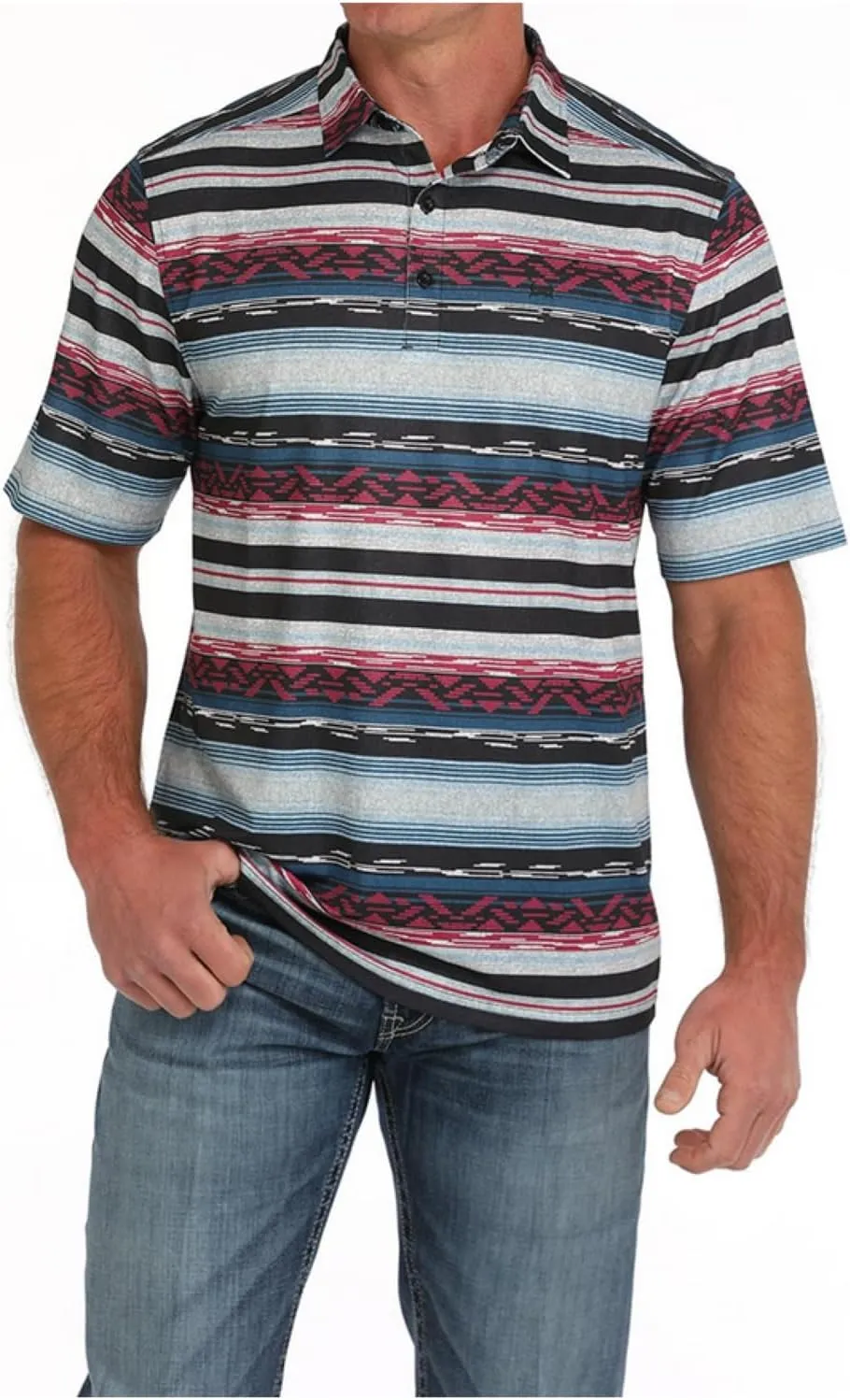 Cinch Men's Aztec Arena Flex Polo Shirt -MTK1865031