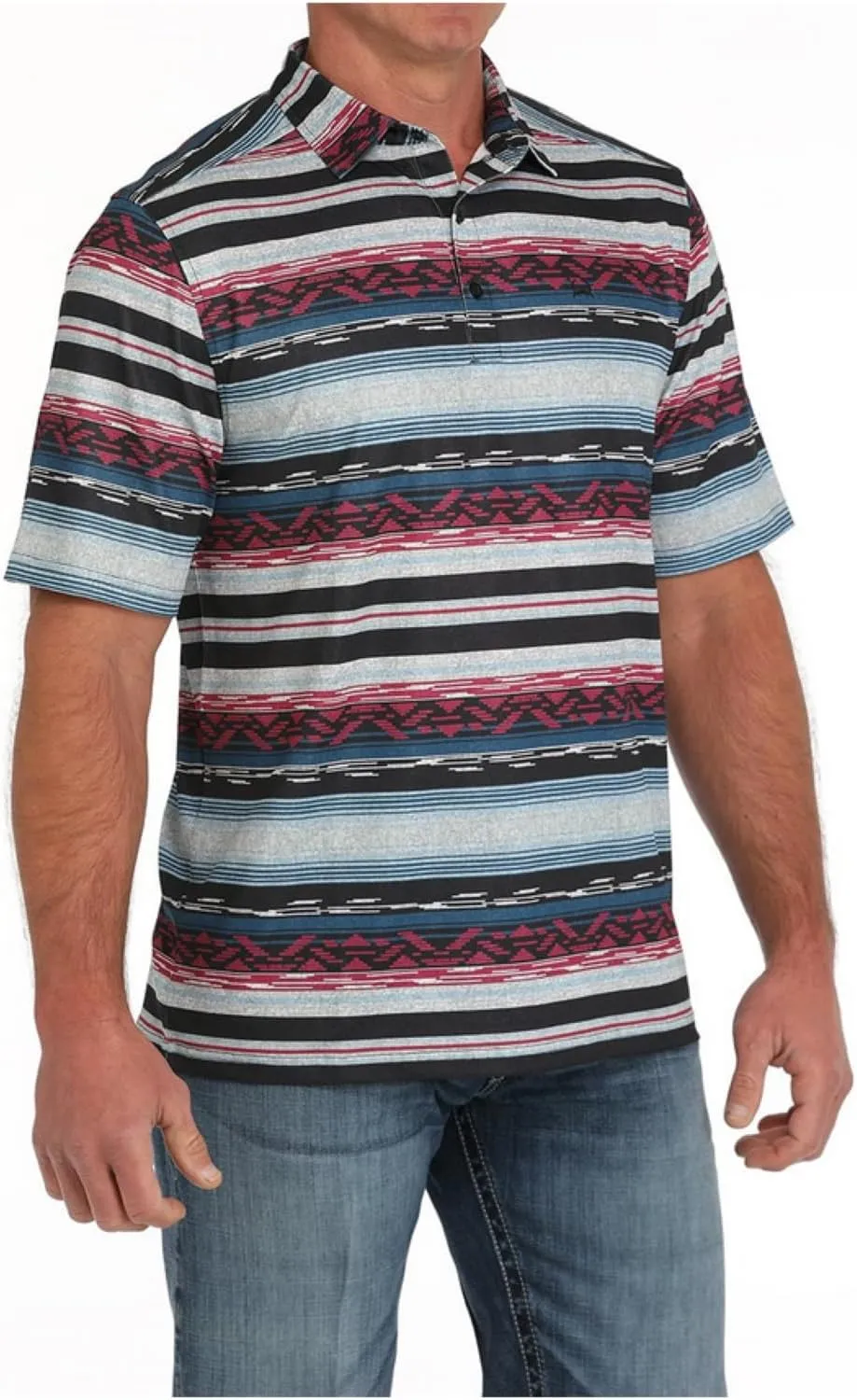 Cinch Men's Aztec Arena Flex Polo Shirt -MTK1865031