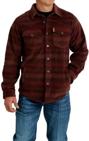 Cinch Men's Polar Fleece Shirt Jacket Red XXL