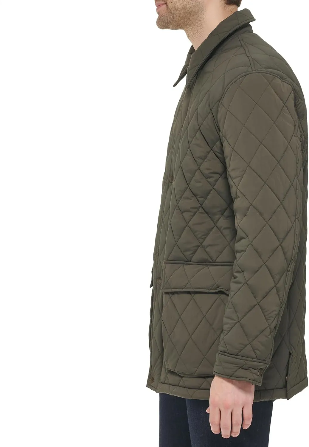 Cole Haan Men's Quilted Rain Jacket