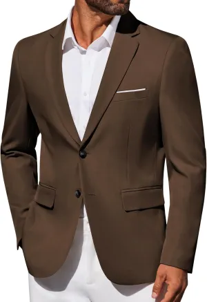 COOFANDY Men's Blazer Business Suit Jacket Slim Fit Two Button Casual Sport Coats