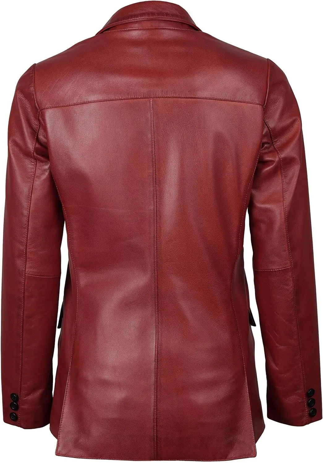 Decrum Leather Blazer Women - Real Lambskin Casual Womens Leather Jackets