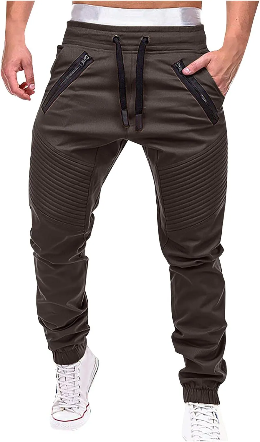 Dudubaby Baggy Pants for Men Men's Sports Casual Jogging Trousers Lightweight Hiking Work Pants Outdoor Pant
