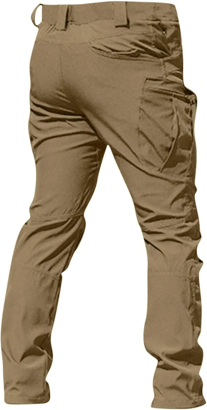 Dudubaby Plus Size Dress Pants for Mens Cargo Pants for Men City Special Service Pants Fan Ix7 Multi Pocket Overalls