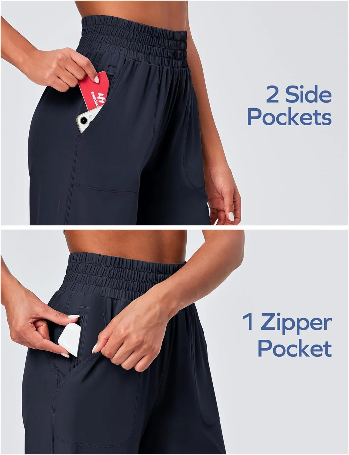 Ewedoos Wide Leg Pants Woman Lightweight Sweatpants Travel Track Work Yoga Dress Pants High Waisted with Pockets Casual