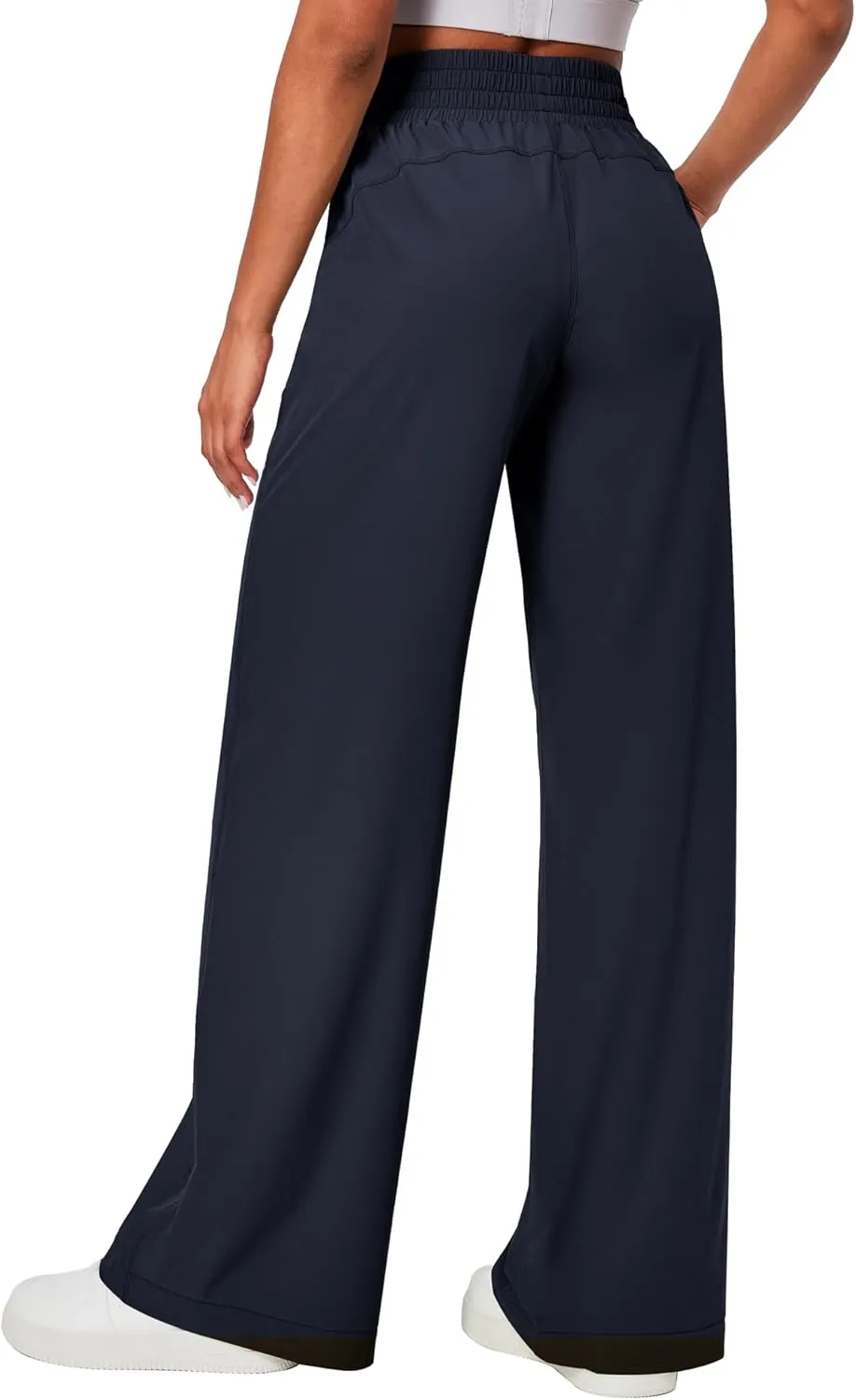 Ewedoos Wide Leg Pants Woman Lightweight Sweatpants Travel Track Work Yoga Dress Pants High Waisted with Pockets Casual