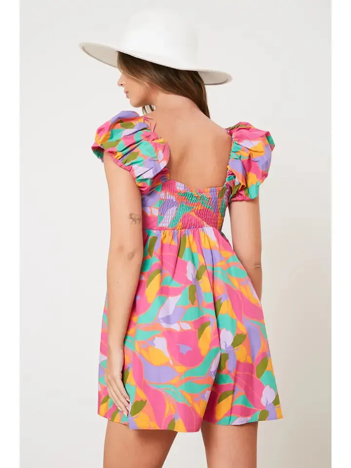 Flora Poplin Floral Romper