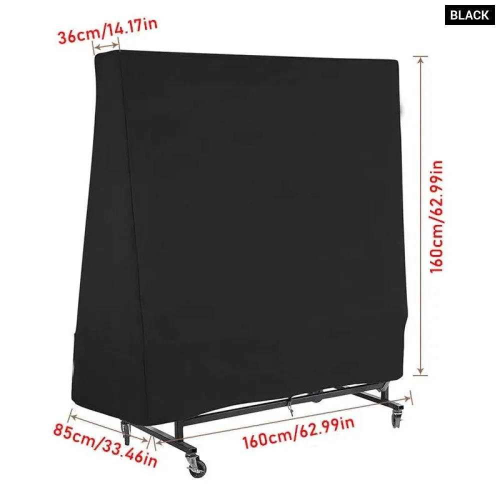 For Ping Pong Outdoor Table Dust Covers Protector 210d Heavy Duty Waterproof Uv Resistant Tennis Pingpong Table Storage Cover