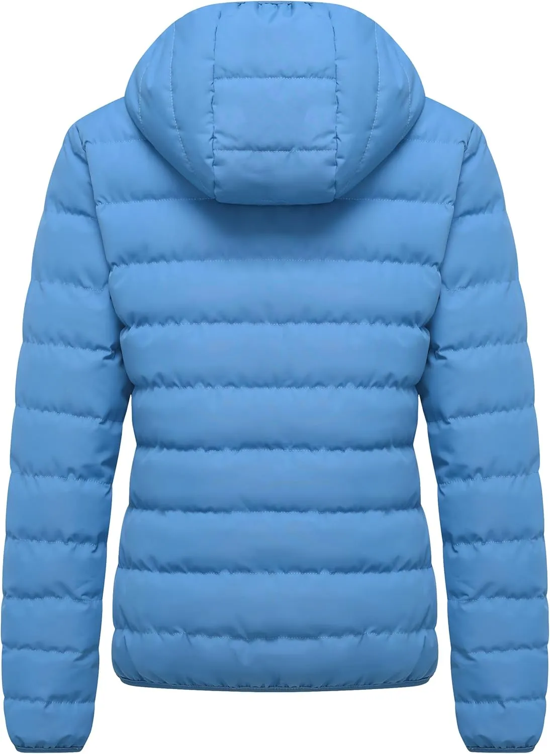 GGleaf Women's Hooded Packable Ultra Light Coat Warm Short Puffer Jacket