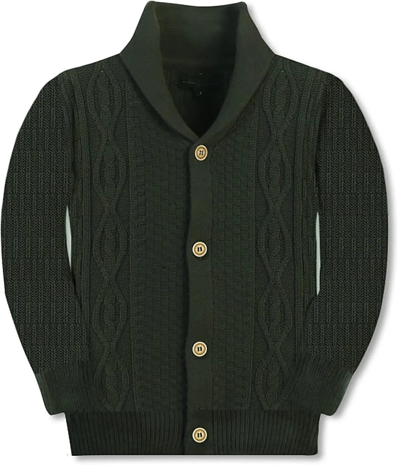 Gioberti Kids and Boys 100% Cotton Knitted Shawl Collar Cardigan Sweater