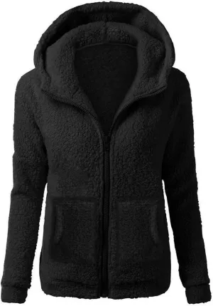 GOFULY Oversized Hoodie For Women Zip Up Casual Fall Winter Coats Plus Size Trendy Sharpa Fleece Jacket With Pocket Clothes