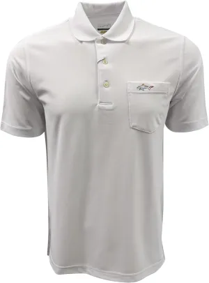 Greg Norman Men's Pique Shark Pocket Polo Shirt