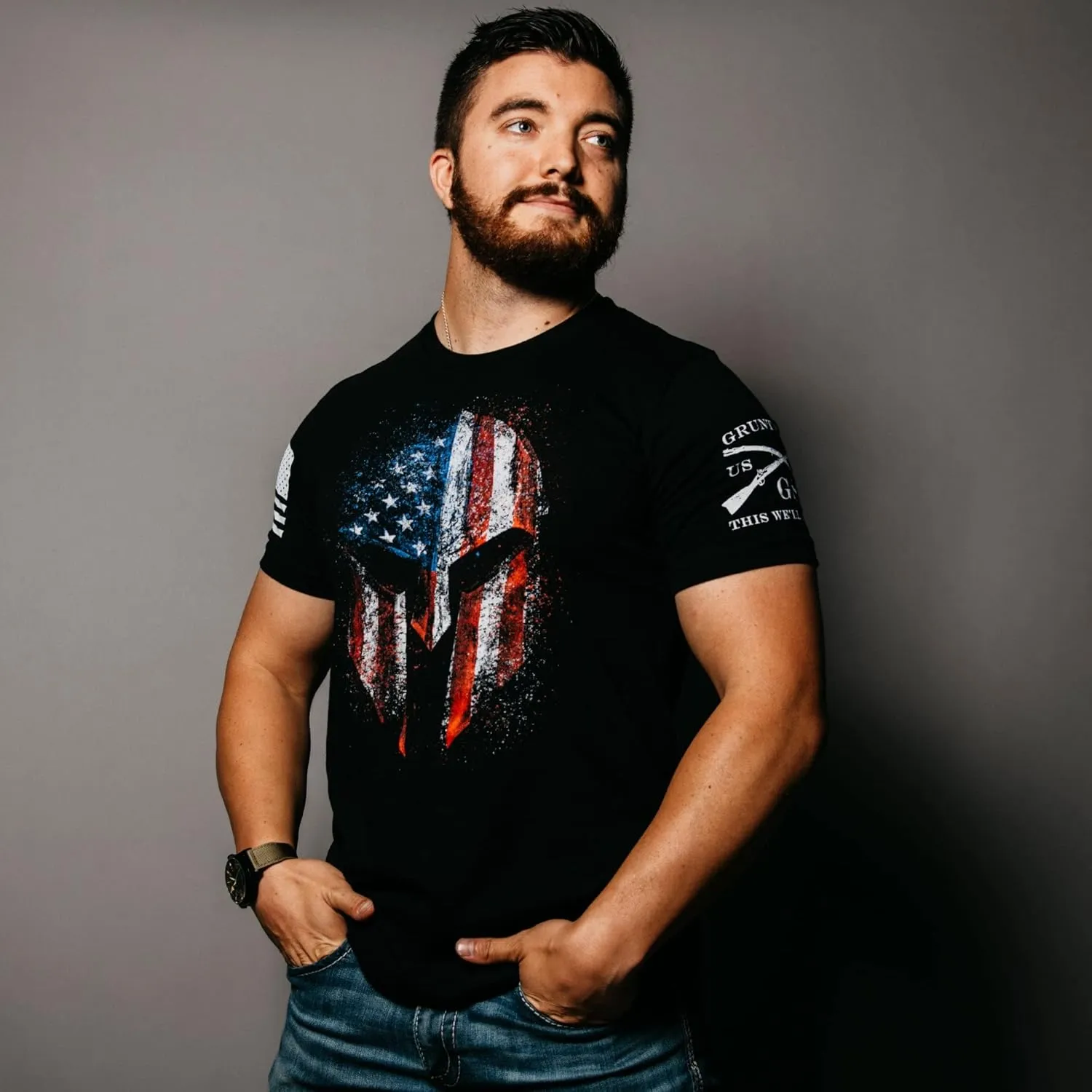 Grunt Style American Spartan 2.0 - Men's T-Shirt