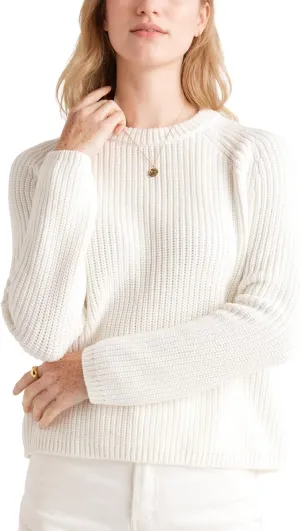 Hixiaohe Women's Sweater 2025 Fall Fisherman Knit Pullover Cascual Solid Color Crewneck Long Sleeve Sweater Top