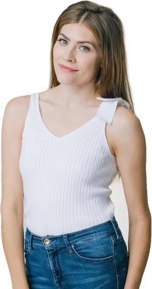 Hope & Henry Women's V-Neck Sweater Tank