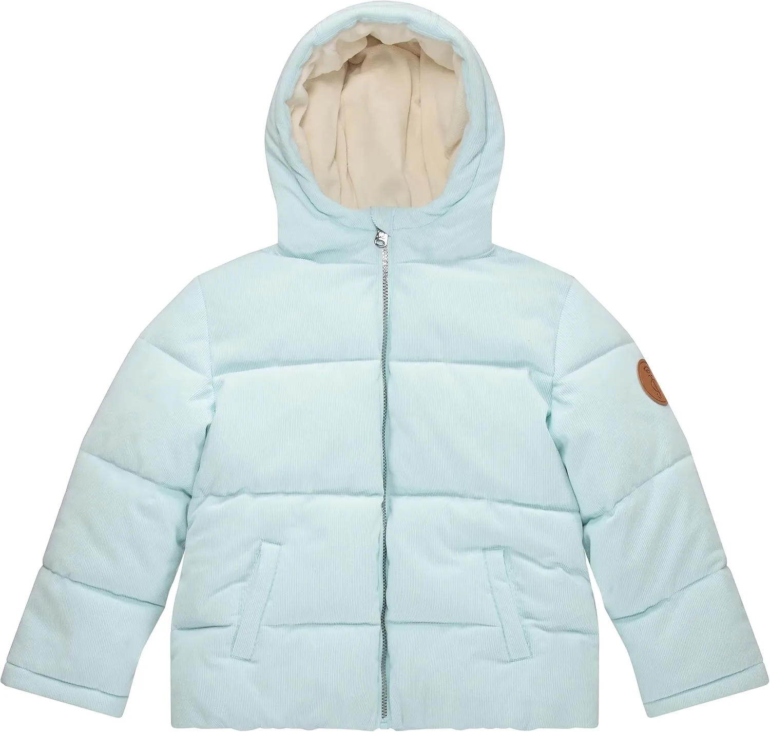 Juicy Couture Girls Coat, Faux Fur Hooded Winter Jacket, Warm Padded Parka Hoodie, Kids Heavyweight Winter Coat