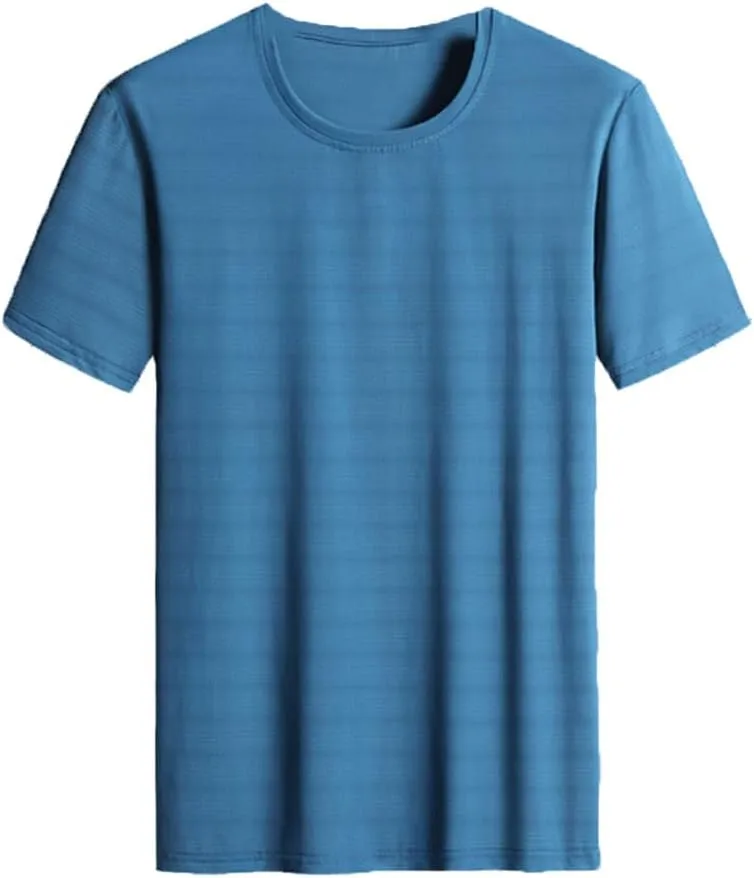 keusyoi Oversized Ice Silk Mesh Tshirt for Men Summer Short Sleeve Tee Tops Men's Quick Dry T-Shirt Running Tshirt